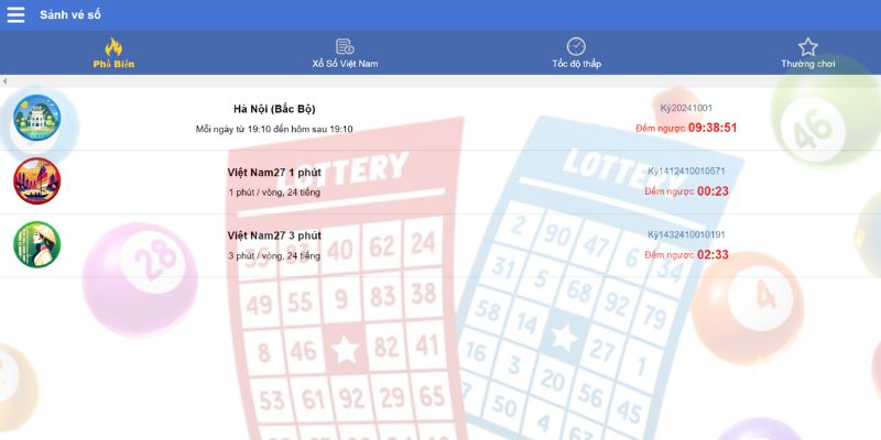 Đánh giá giao diện sảnh xổ số TP Lottery tại VIPwin